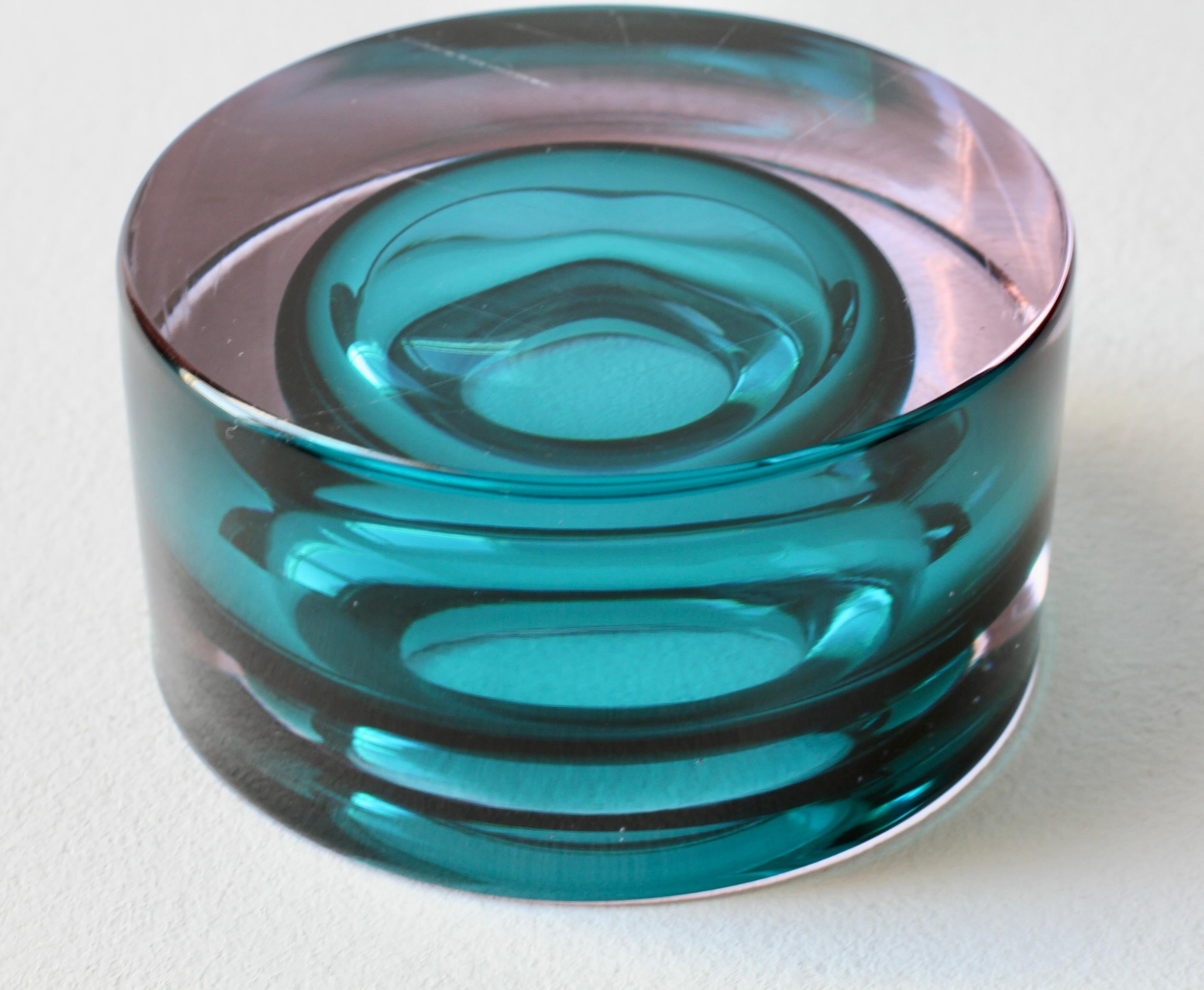 Antonio Da Ros for Cenedese Italian Murano Sommerso Glass Bowl, Dish or Ashtray im Angebot 8