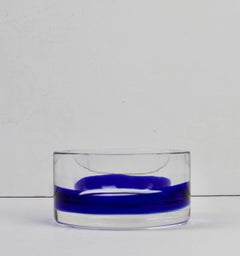 Antonio Da Ros pour Cenedese Bol, plat ou cendrier en verre Murano Sommerso italien