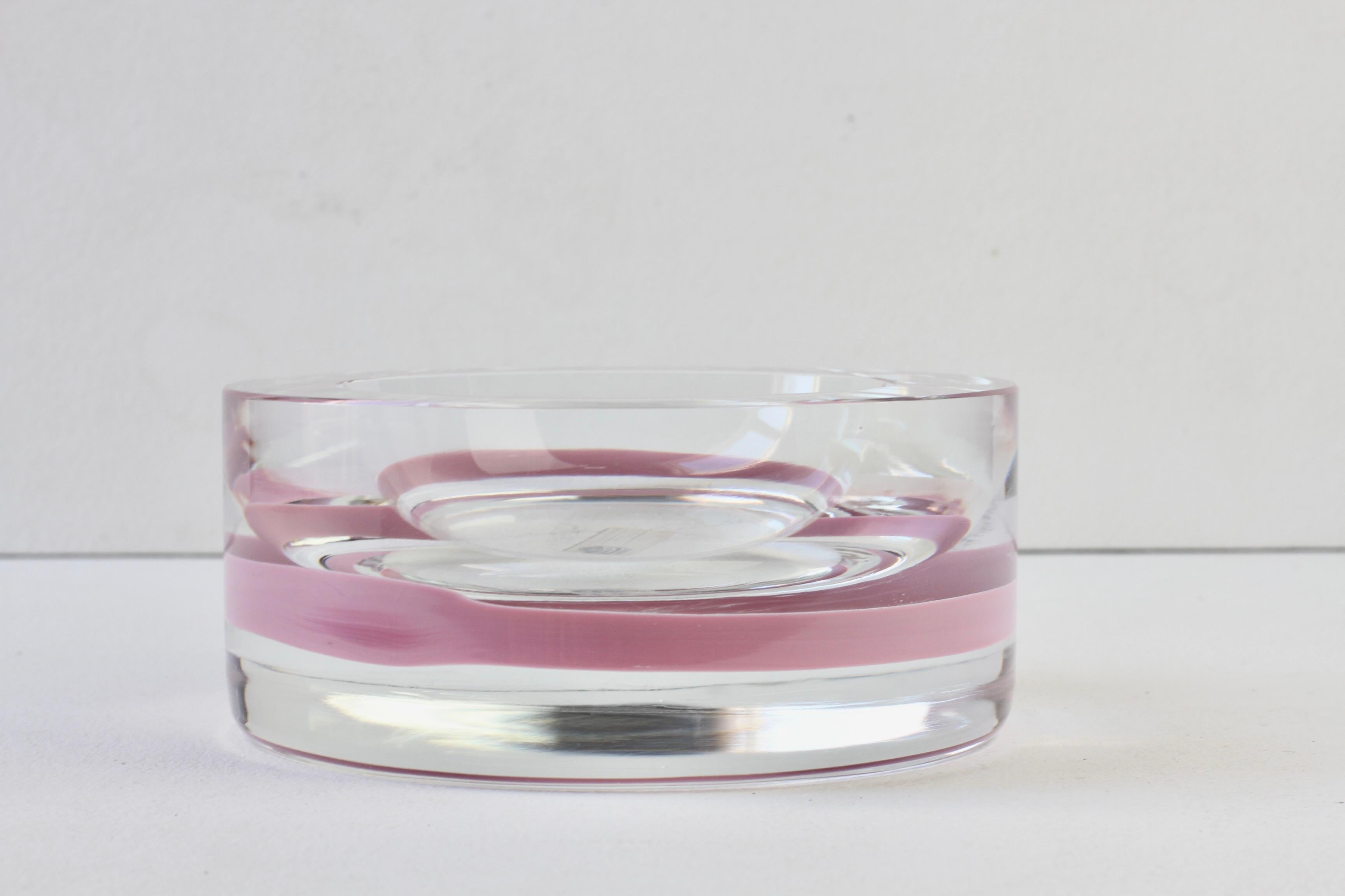 Antonio Da Ros for Cenedese Italian Murano Sommerso Glass Bowl, Dish or Ashtray In Excellent Condition For Sale In Landau an der Isar, Bayern