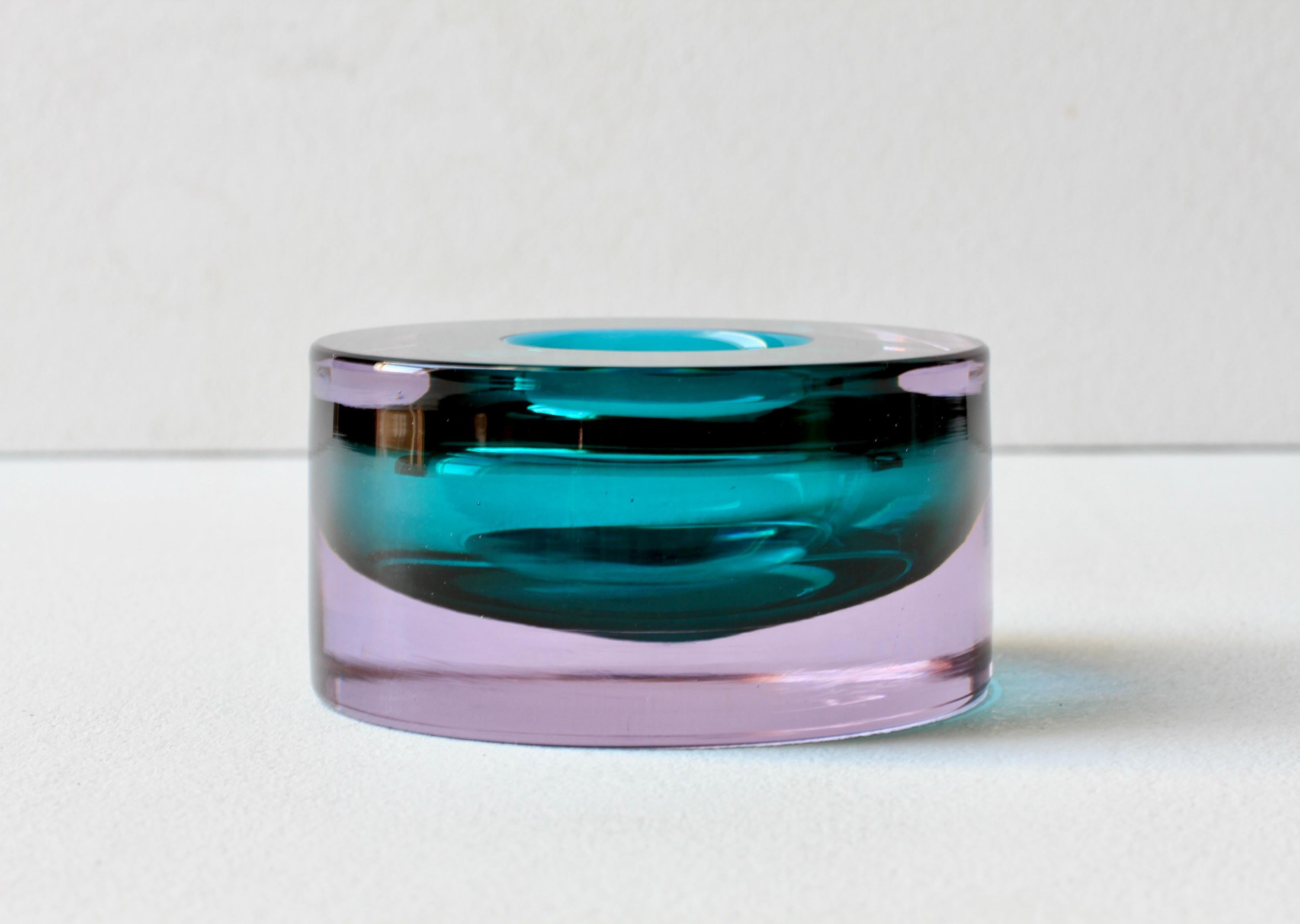 Antonio Da Ros for Cenedese Italian Murano Sommerso Glass Bowl, Dish or Ashtray (Italienisch) im Angebot