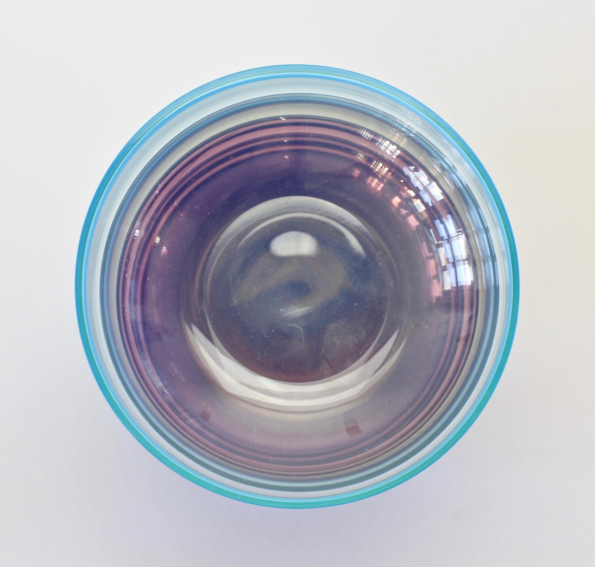 Set von lebhaft farbenfrohen Glasschalen von Antonio da Ros für Cenedese aus Muranoglas im Angebot 9