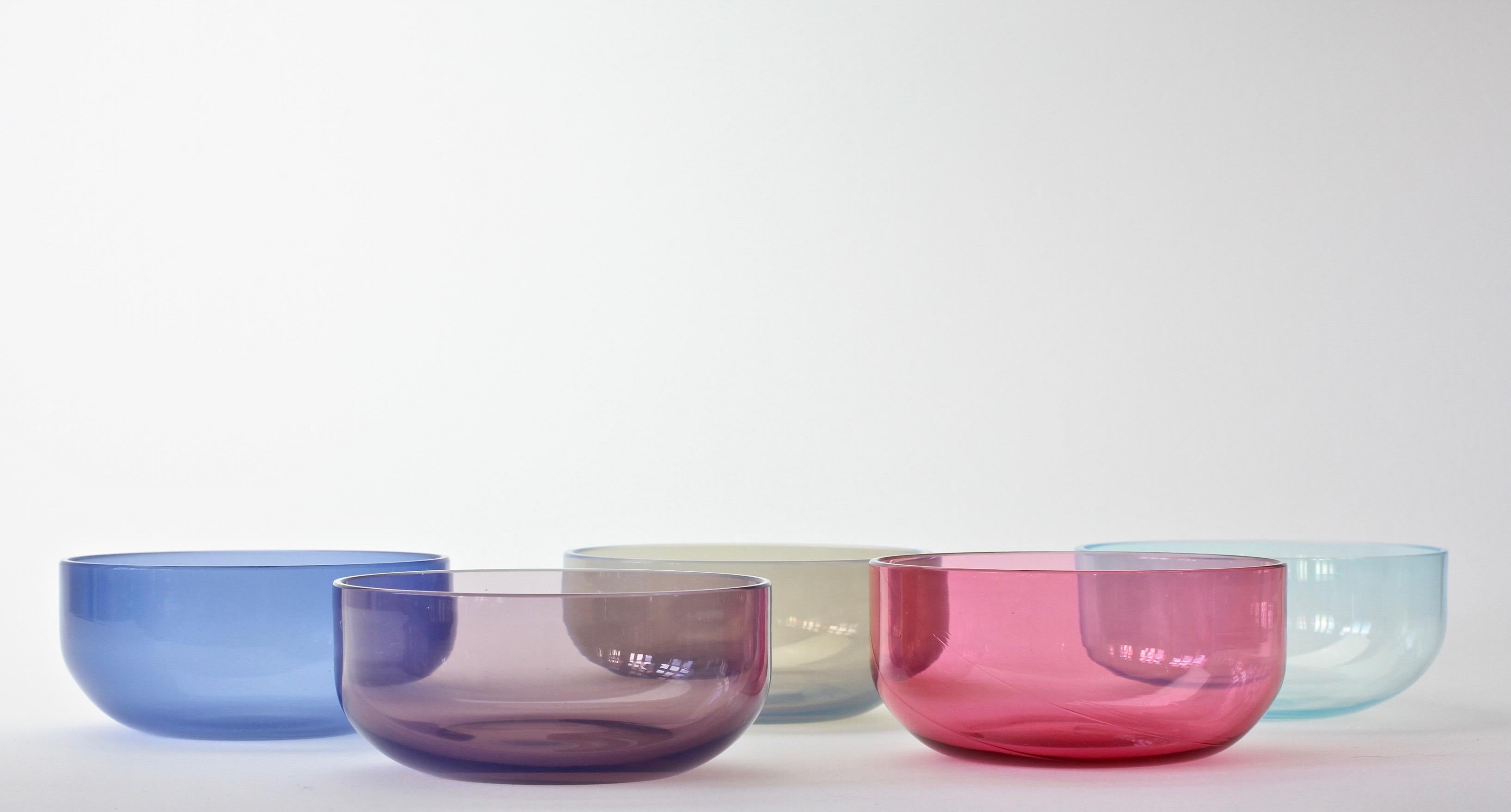 colorful glass bowls