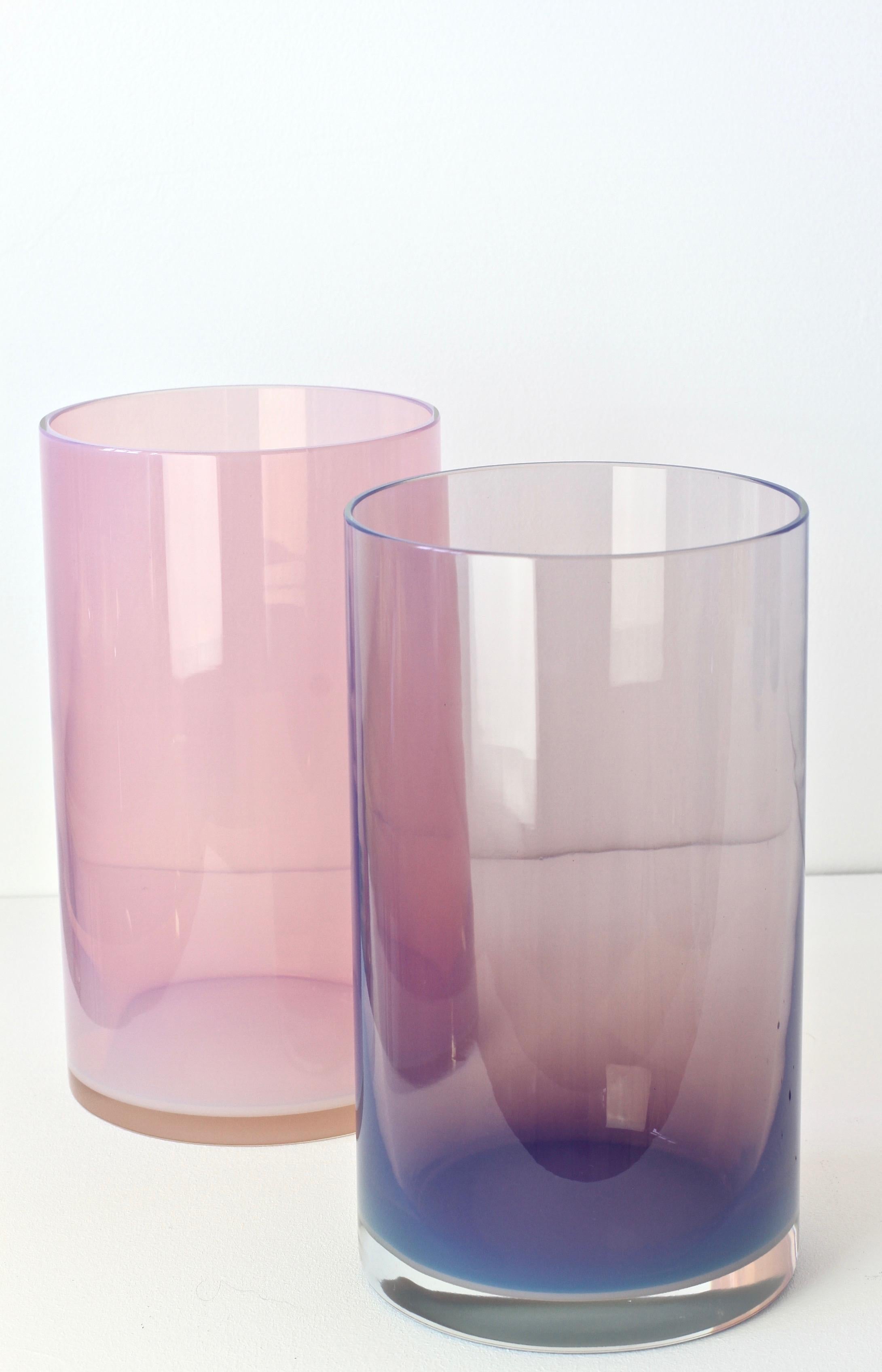 Antonio da Ros für Cenedese Muranoglas-Set lebhaft farbenfroher Glasvasen im Zustand „Hervorragend“ im Angebot in Landau an der Isar, Bayern