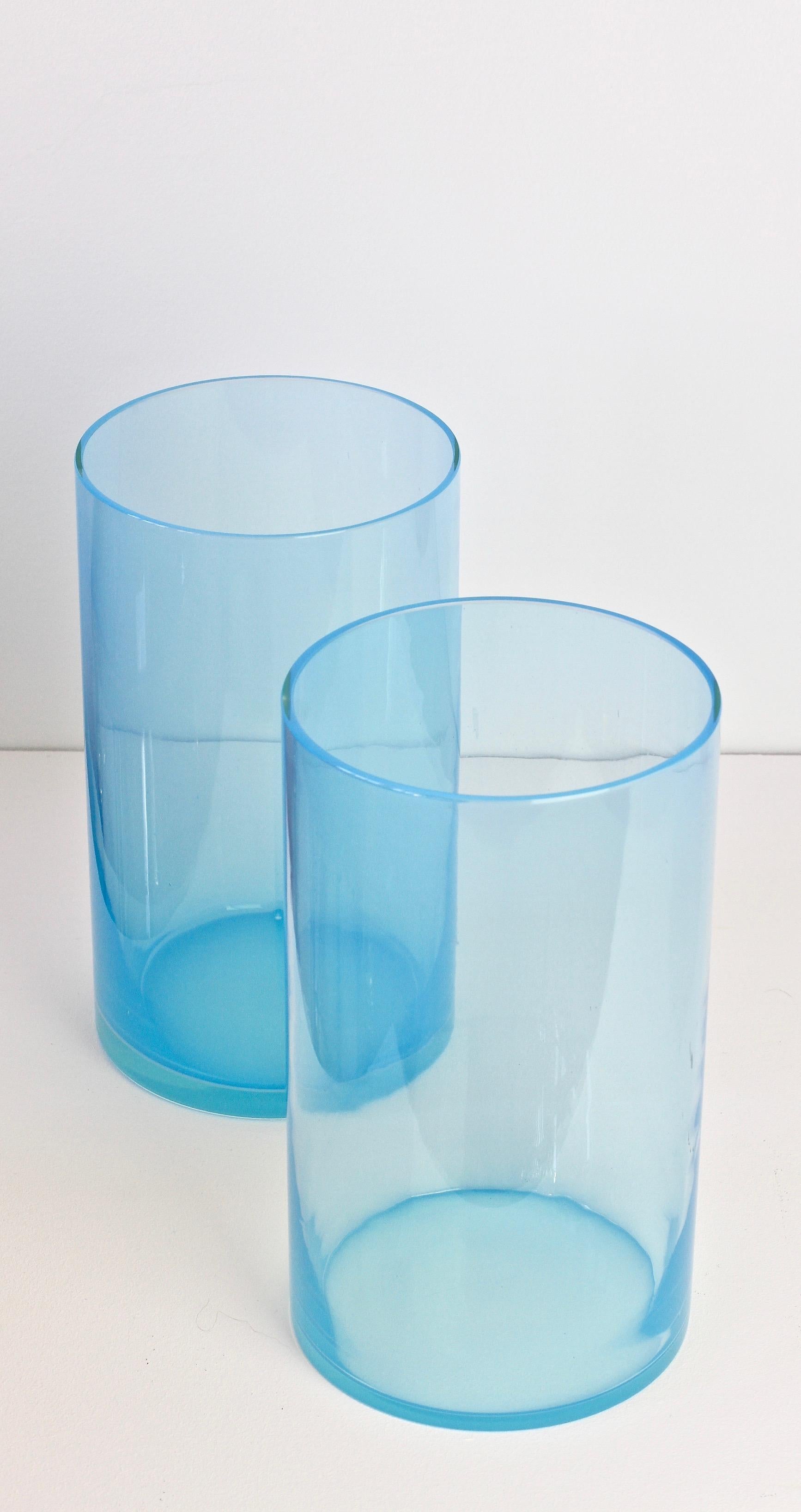 Antonio da Ros für Cenedese Muranoglas-Set lebhaft farbenfroher Glasvasen im Angebot 2