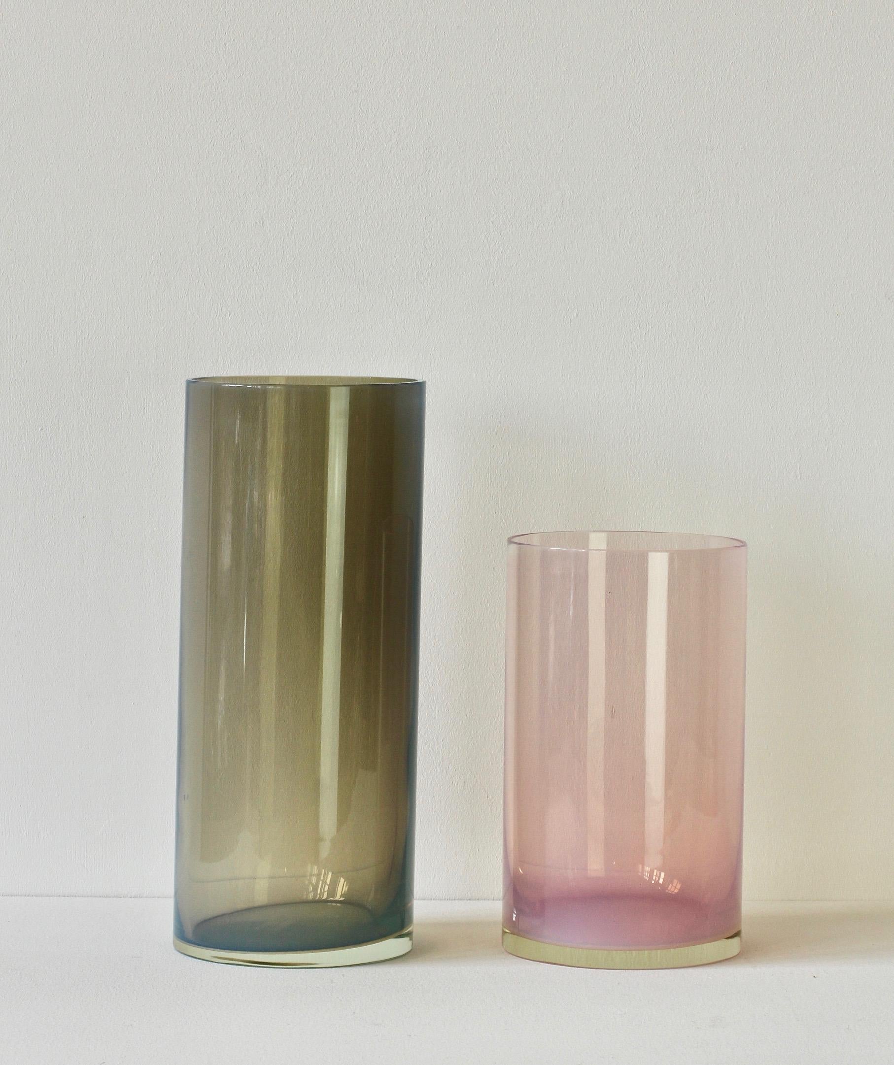 20ième siècle Ensemble de vases en verre de Murano aux couleurs vives d'Antonio da Ros pour Cenedese en vente