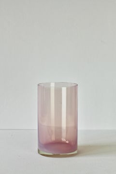 Antonio da Ros para Cenedese Jarrón de color rosa "Opalino" de cristal de Murano hacia la década de 1970
