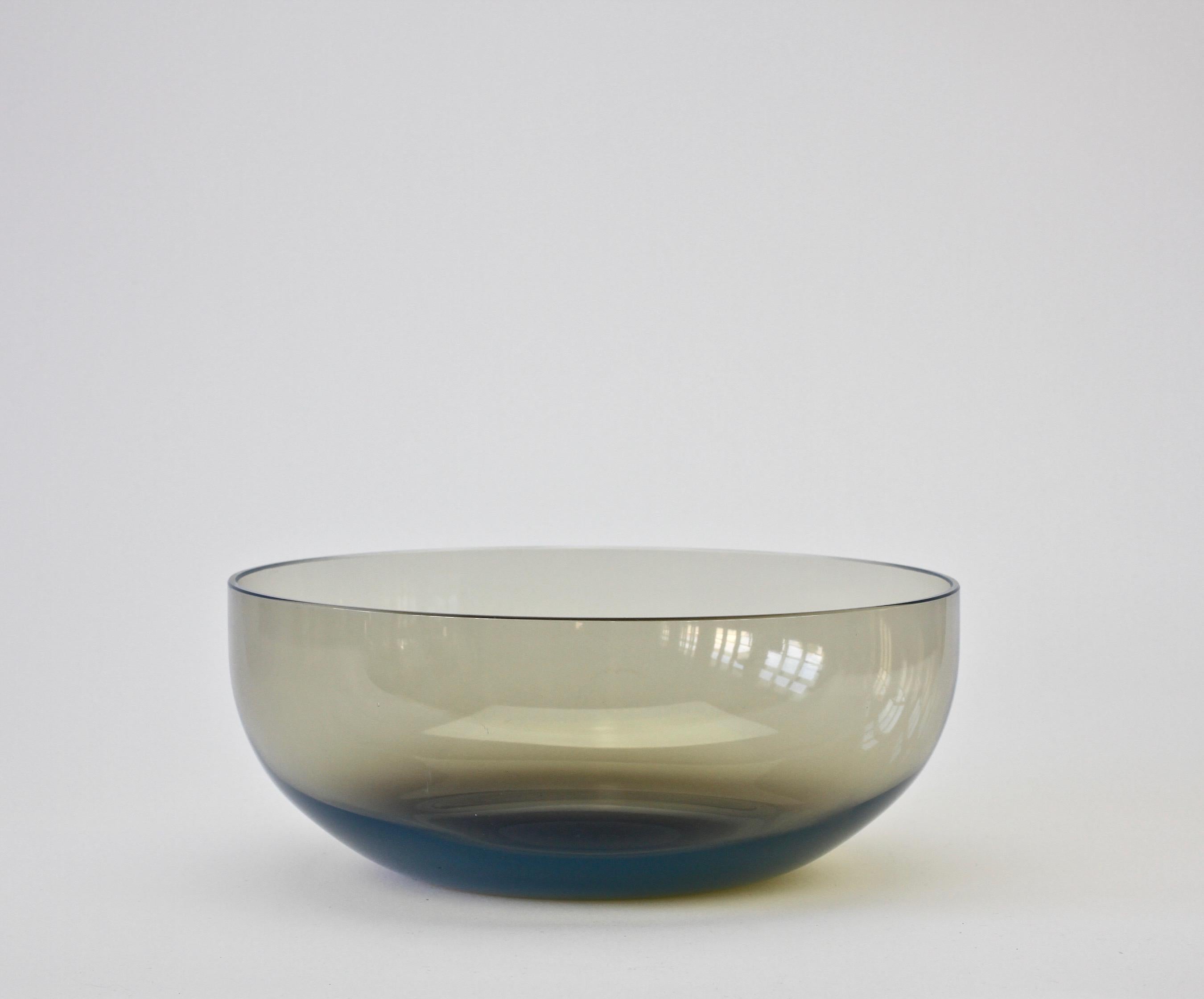 Italian Antonio da Ros for Cenedese 'Smoked' Gray Vintage Murano Glass Bowl or Dish For Sale
