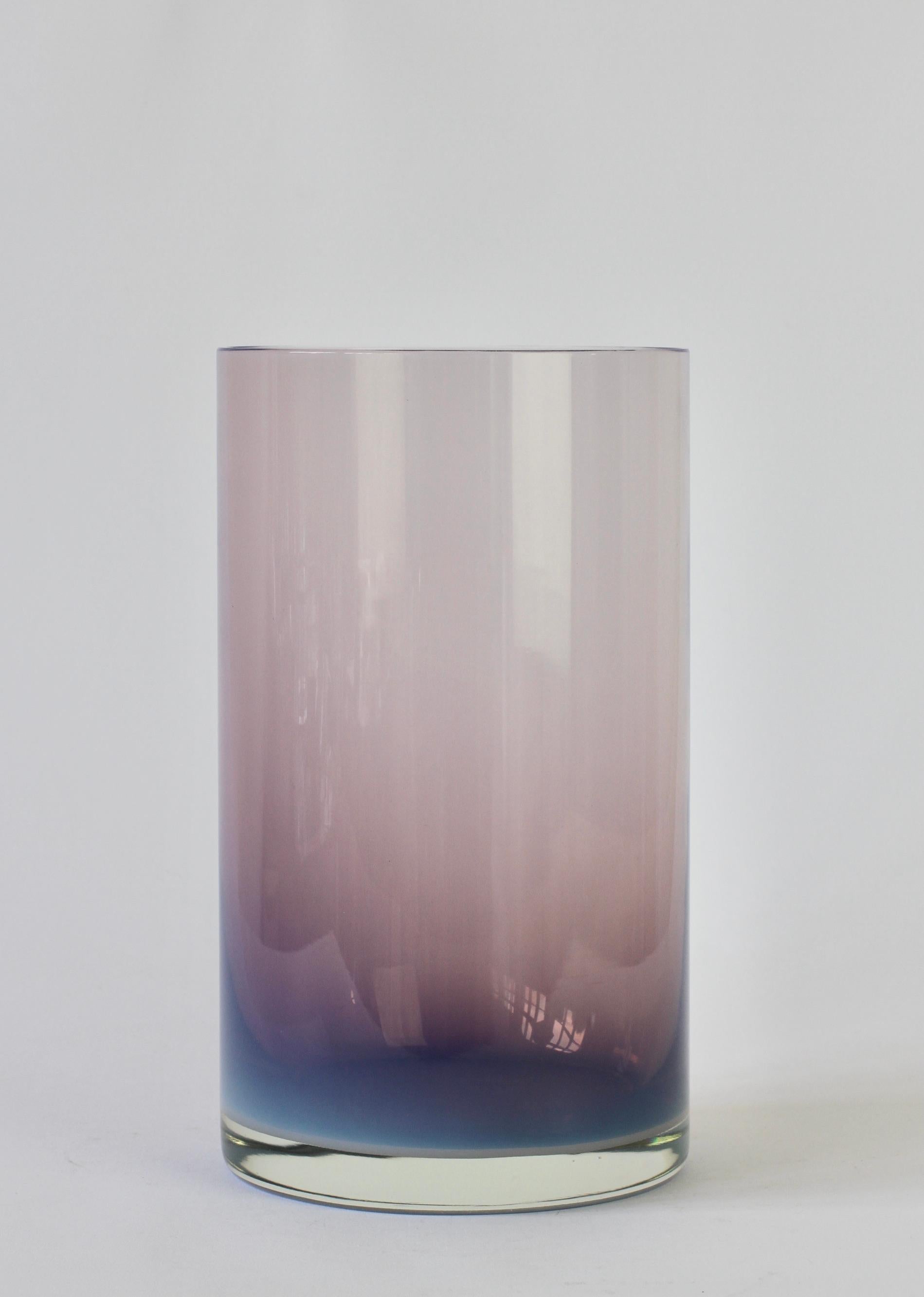 Vase en verre de Murano de couleur rose lilas vibrant Antonio da Ros pour Cenedese en vente 2