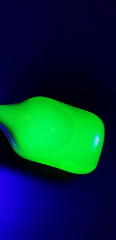 Antonio da Ros for Seguso vetri D'arte large uranium Bottle (50cm)