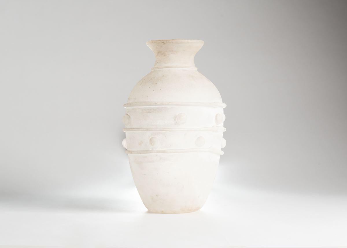 Late 20th Century Antonio da Ros for Vetreria Cenadese, Scavo Glass Vase, Italy, 1983 For Sale