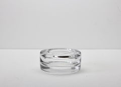 Antonio Da Ros Grande ciotola, piatto o posacenere in vetro trasparente di Murano Glass Sommerso
