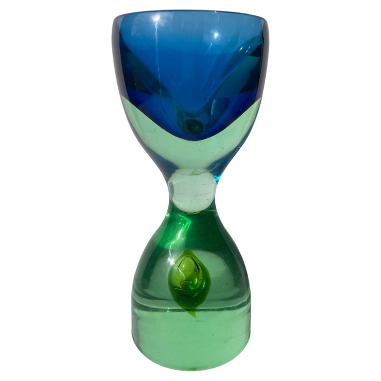 Antonio da Ros Murano Glass Sommerso Vase for Cenedese For Sale