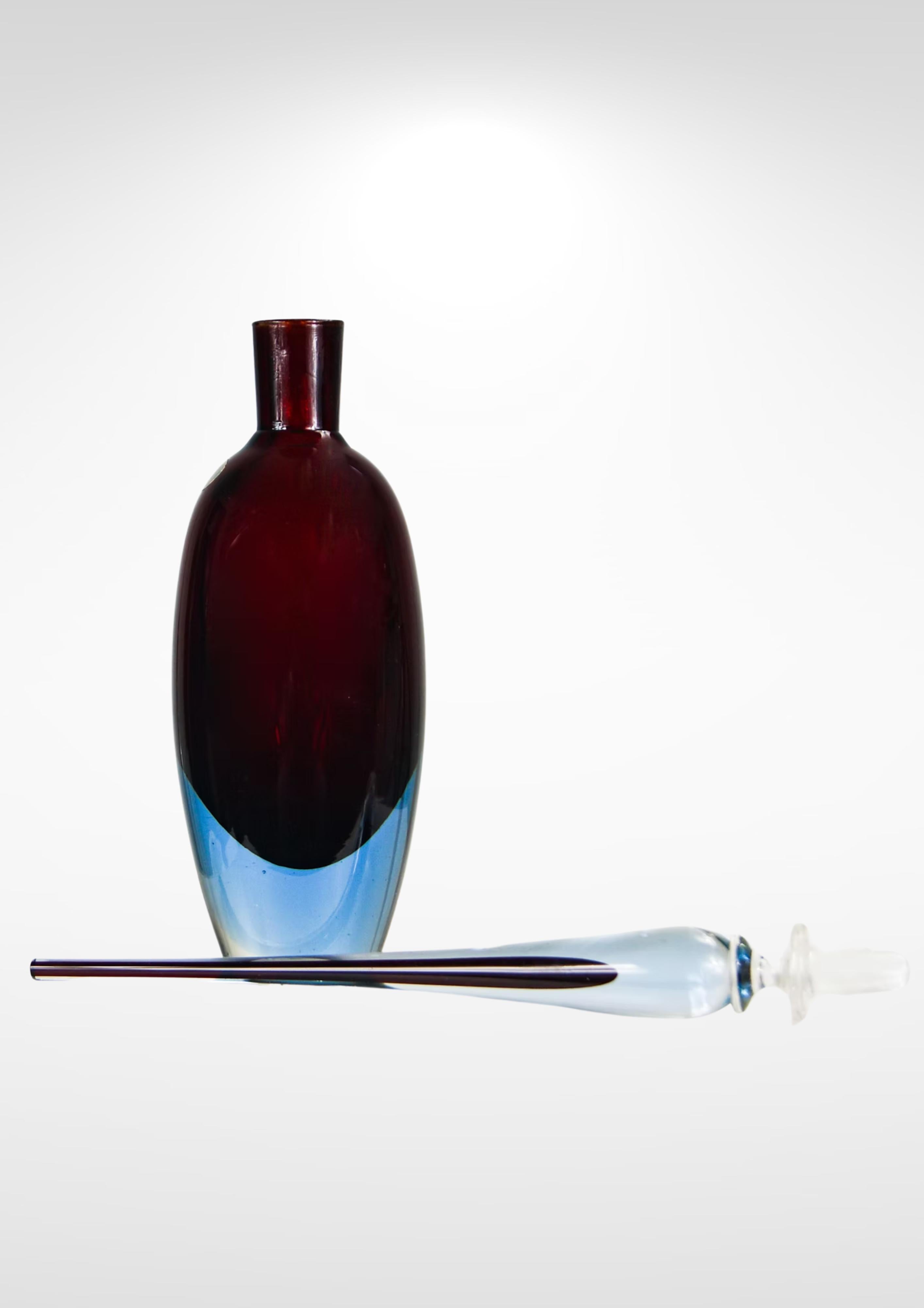 Altro Decanter con tappo alto in vetro di Antonio da Ros in vendita