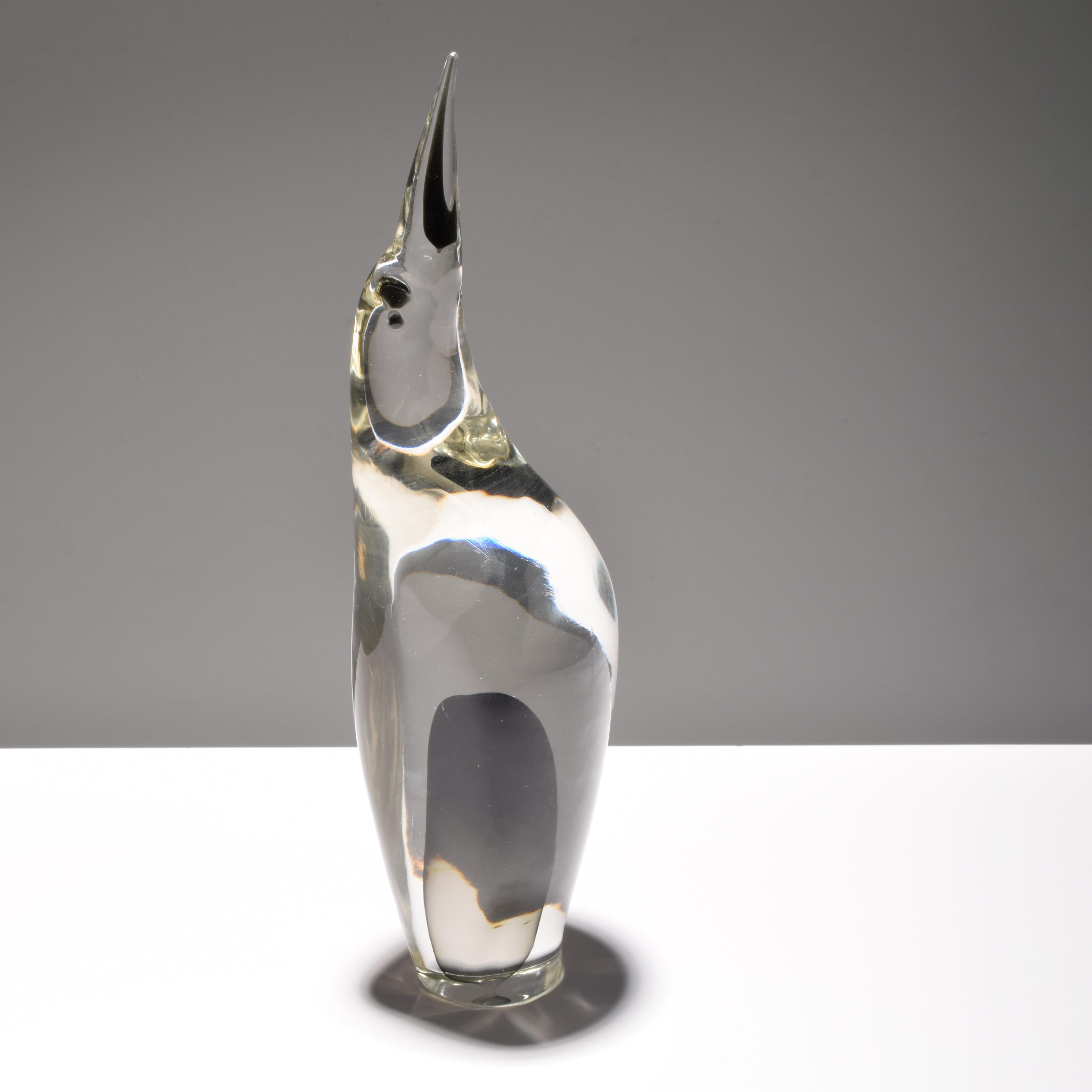 italien Sculpture de Penguin d'Antonio Da Ros, Murano en vente