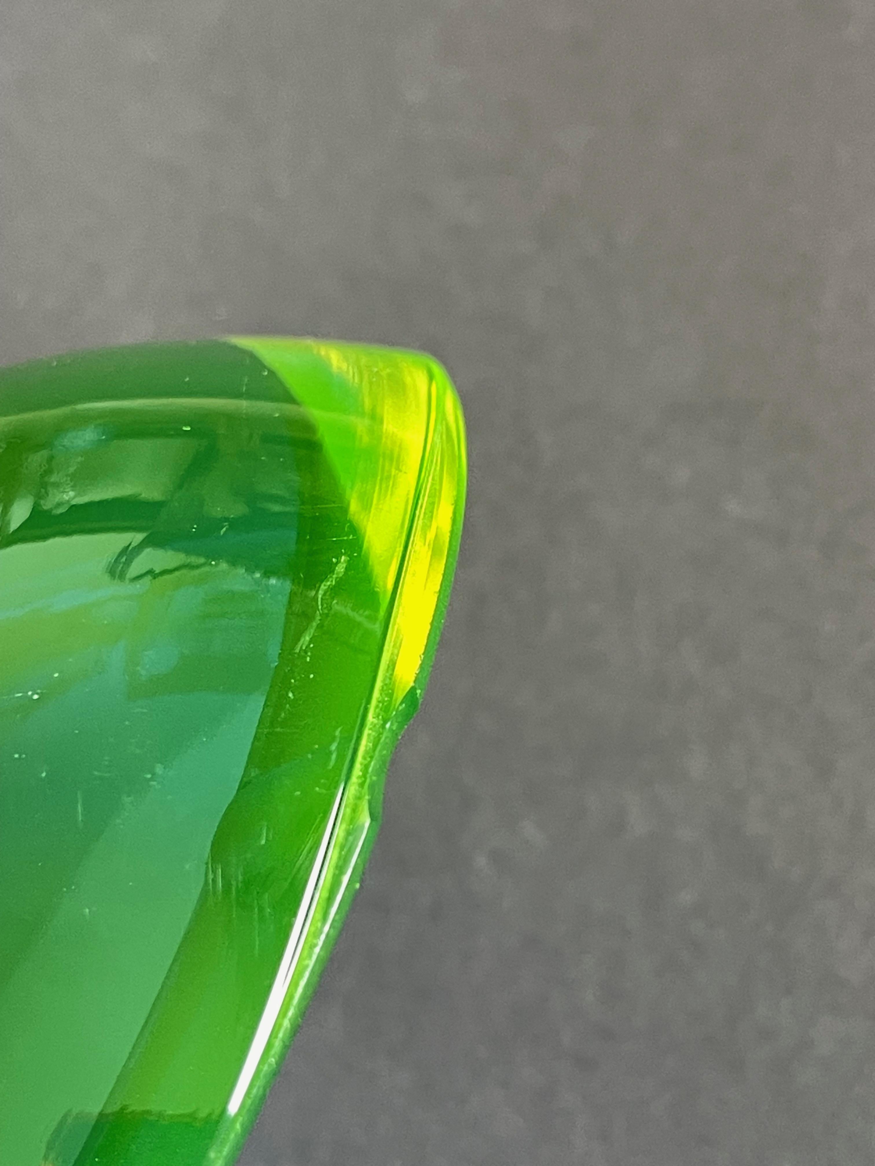 Cendrier en verre de Murano Cenedese jaune et bleu, Antonio Da Ros Sommerso, 1970 Italie en vente 2