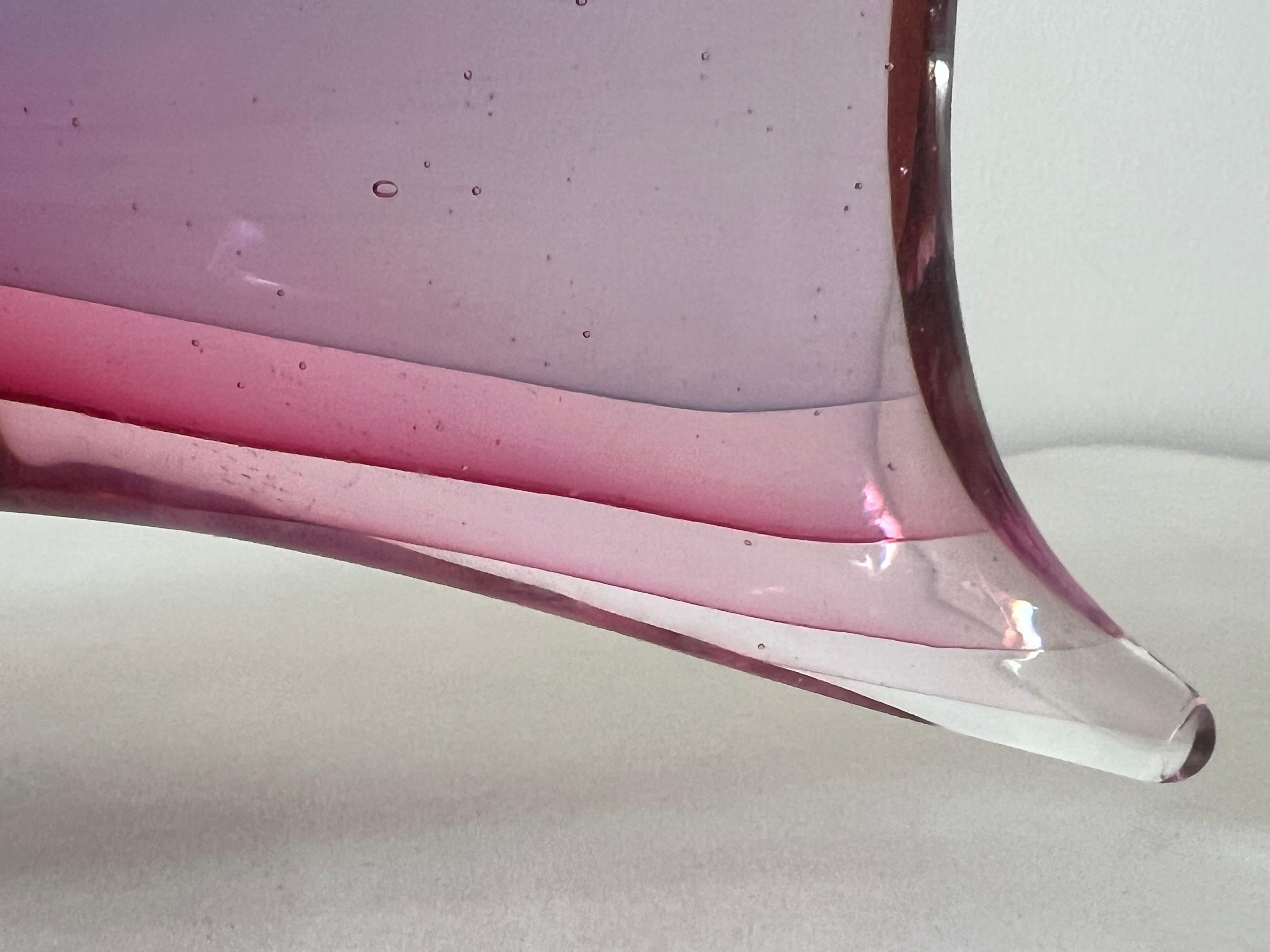 Mid-Century Modern Antonio Da Ross Cenedese Glass Fish Murano Italy 1960's For Sale