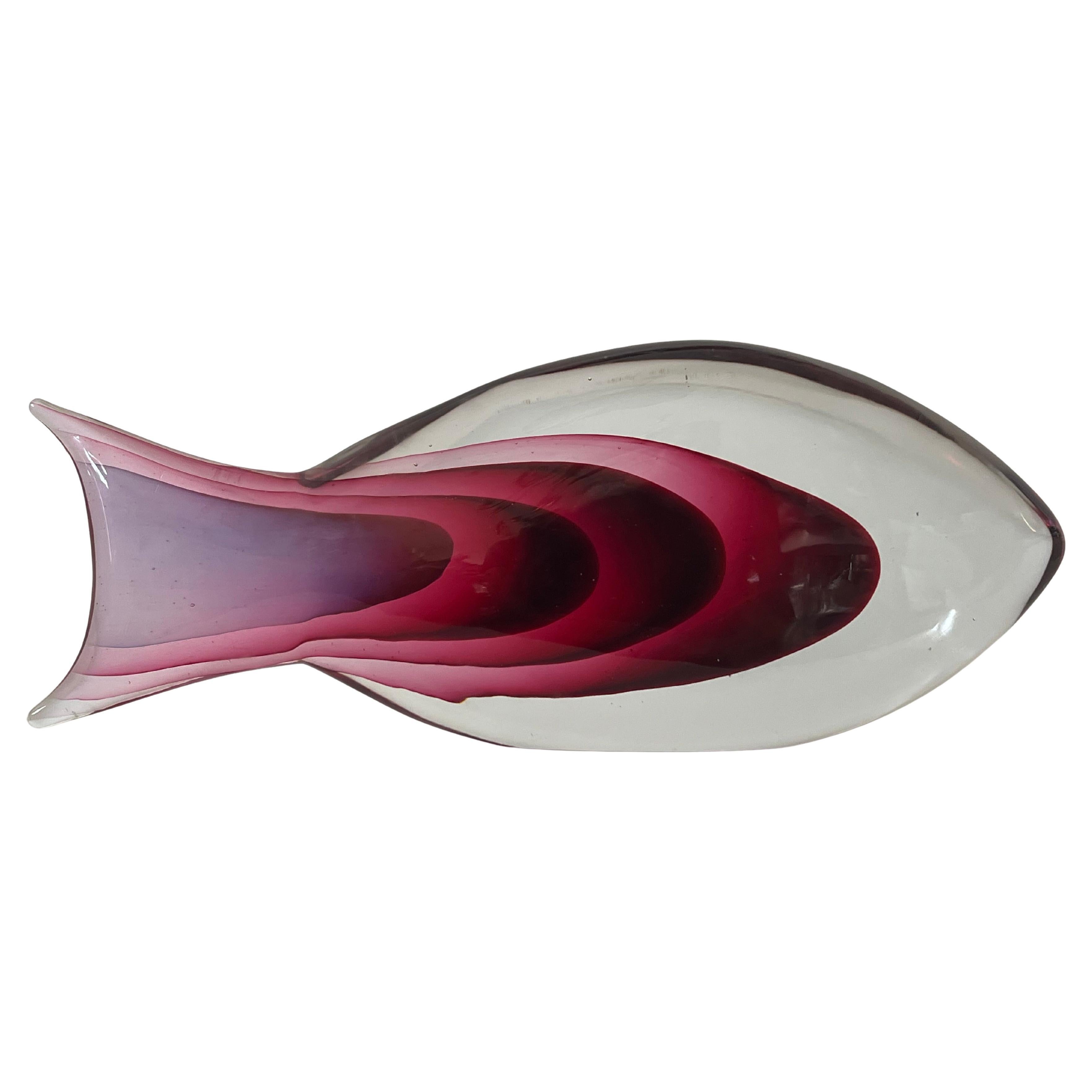 Pesce in vetro di Antonio Da A Cenedese Murano Italia 1960's