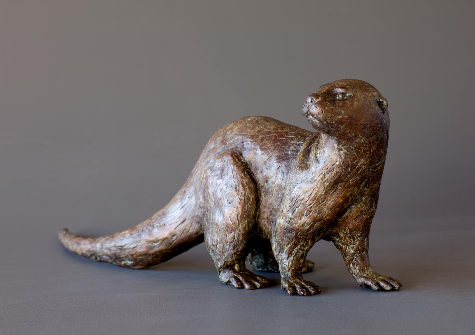 Antonio Da Silva Figurative Sculpture - Cape Otter Small
