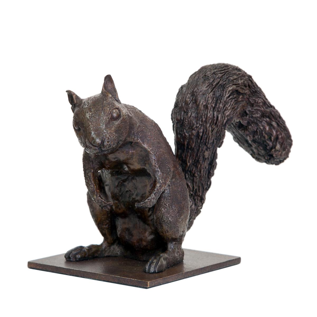 Antonio Da Silva Figurative Sculpture - Squirrel II with Base 