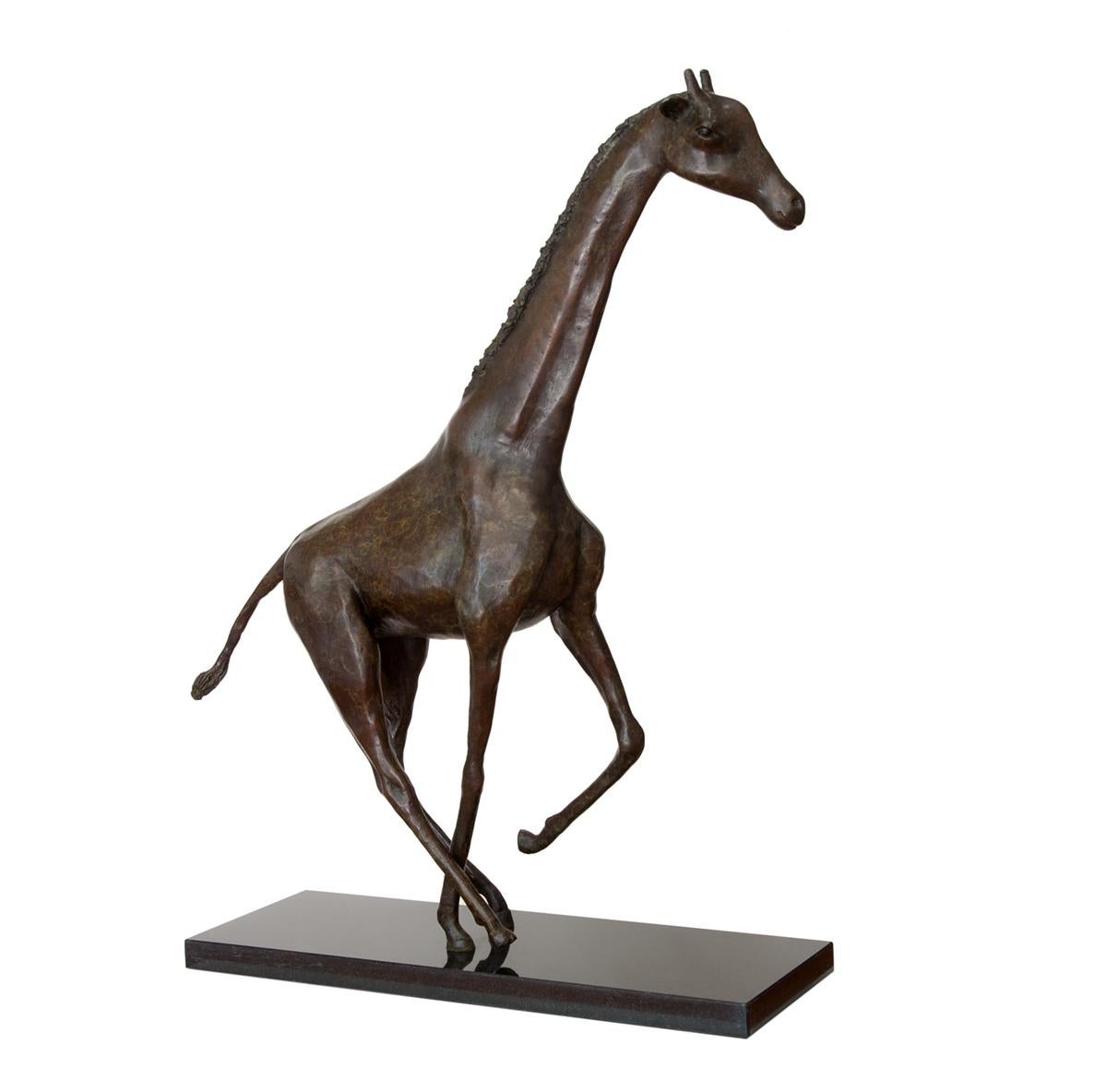 Antonio Da Silva  Figurative Sculpture - Giraffe in Flight