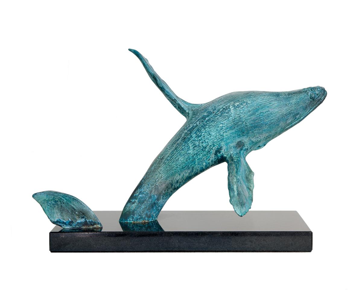 Whale  - Sculpture by Antonio Da Silva 