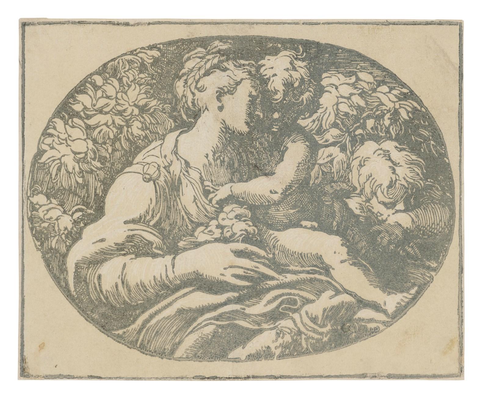 La Vierge et l'enfant avec Saint Jean le Baptiste - Print de Antonio Da Trento