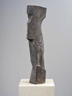 Antonio Davila, "Gamme Chromatique" Scultura verticale in basalto nero, 1986