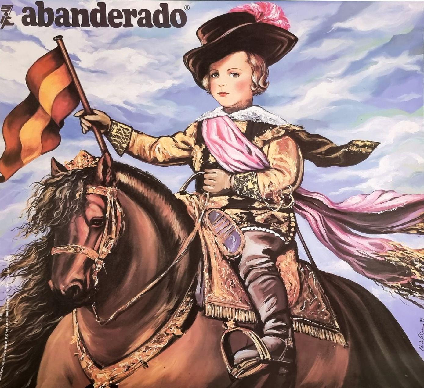 Antonio de Felipe Figurative Print - Abanderado (Iconic, Spanish, Baroque, Large)