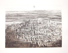 Arab City - Original Etching by Antonio de Totero - 1980 ca.