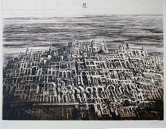 Castle - Etching by Antonio De Totero - 1980 ca