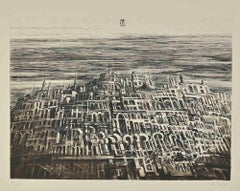 Il castello - Acquaforte di Antonio De Totero - anni '80
