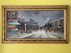 Großes Original-Ölgemälde auf Leinwand, gelisteter Künstler Antonio De Vity (1901-1993)