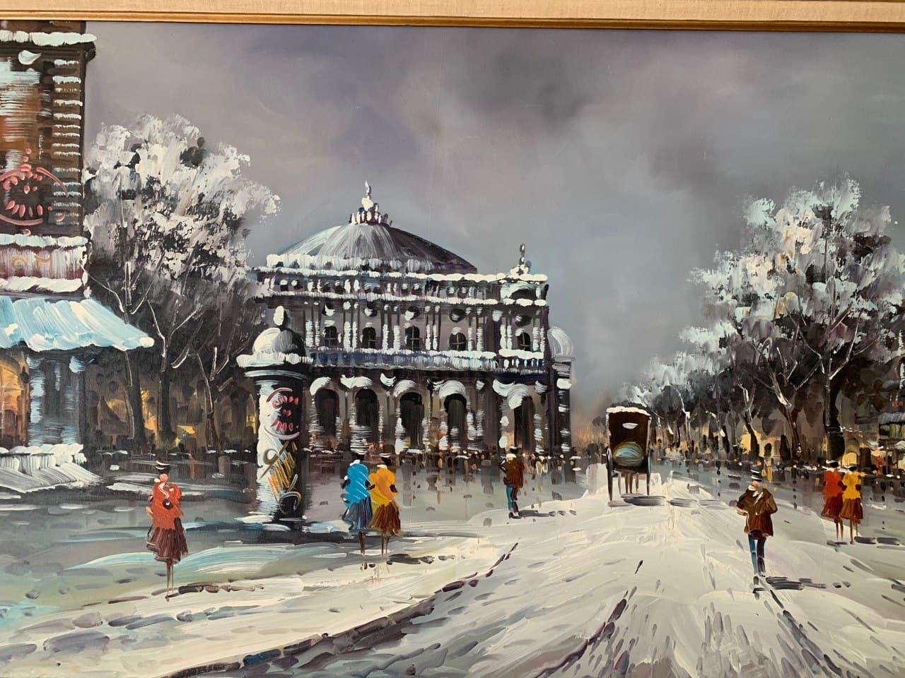 Enorme dipinto ad olio originale su tela, Artista quotato Antonio De Vity (1901-1993) - Painting Impressionismo di Antonio De vity