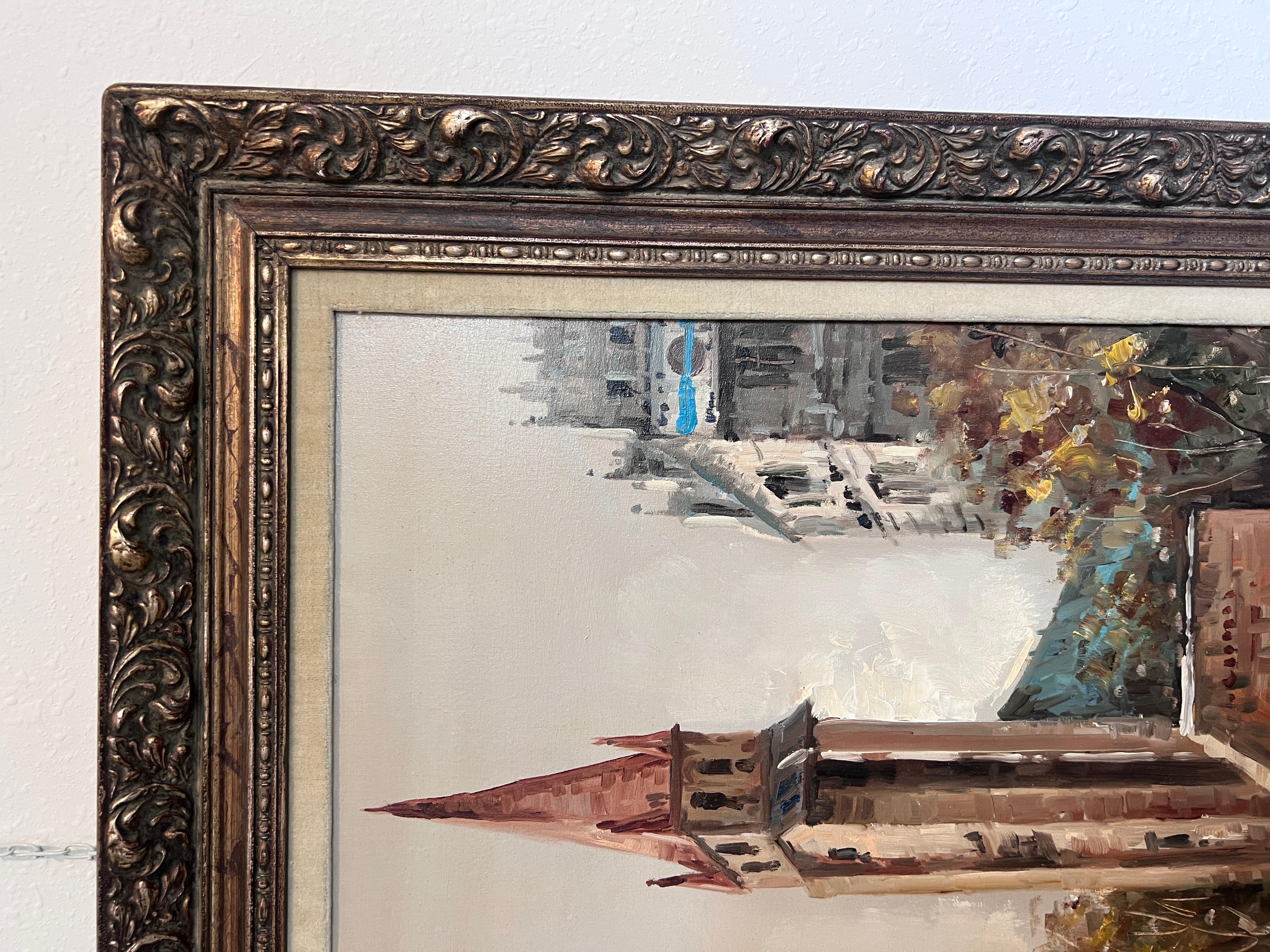 Gran Cuadro Original Sobre Lienzo, Listado Artista Antonio De Vity (1901-1993) en venta 1
