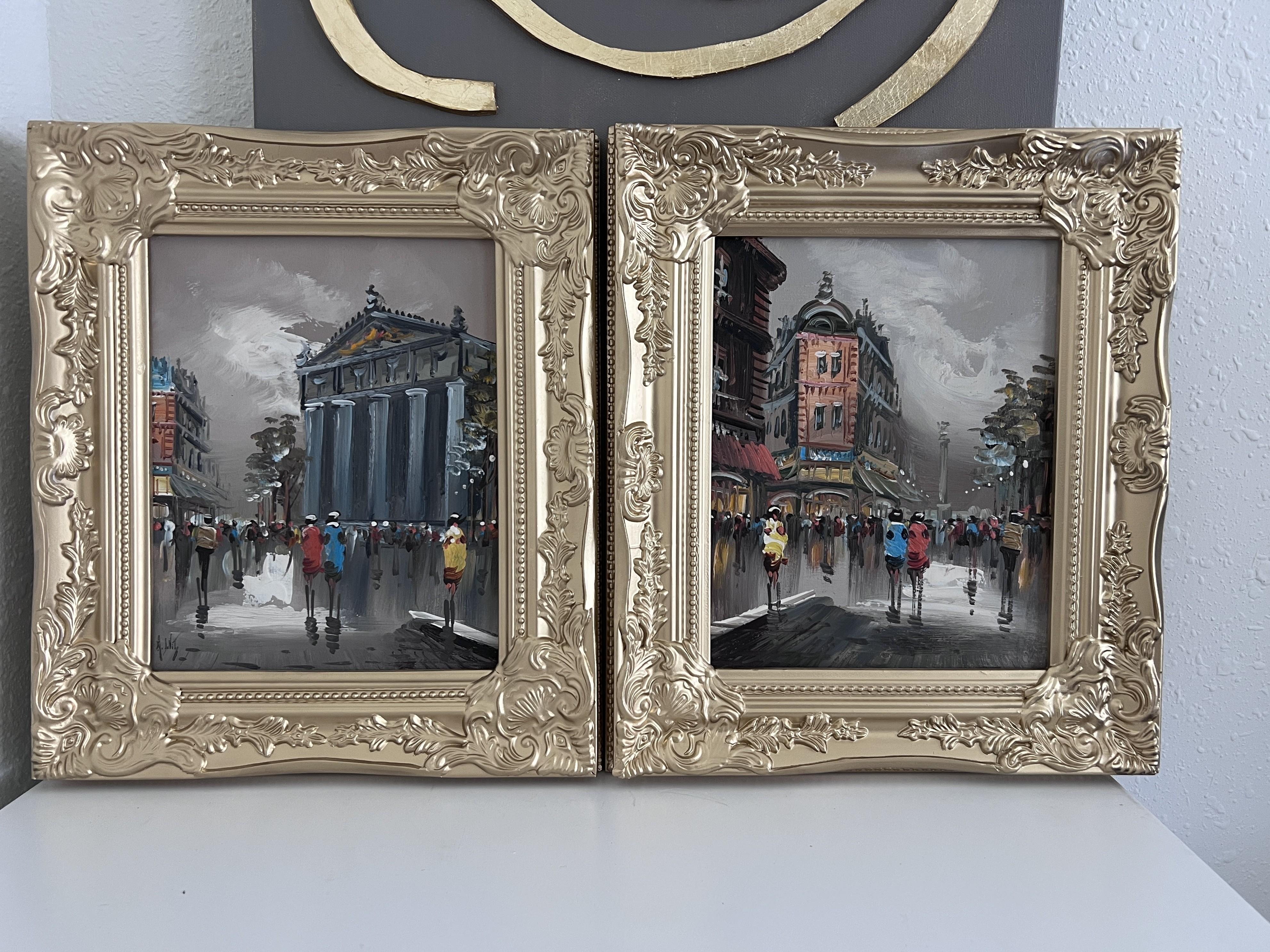 Original Oil Painting On Canvas Listed Artist Antonio De Vity (1901-1993) Paris For Sale 9