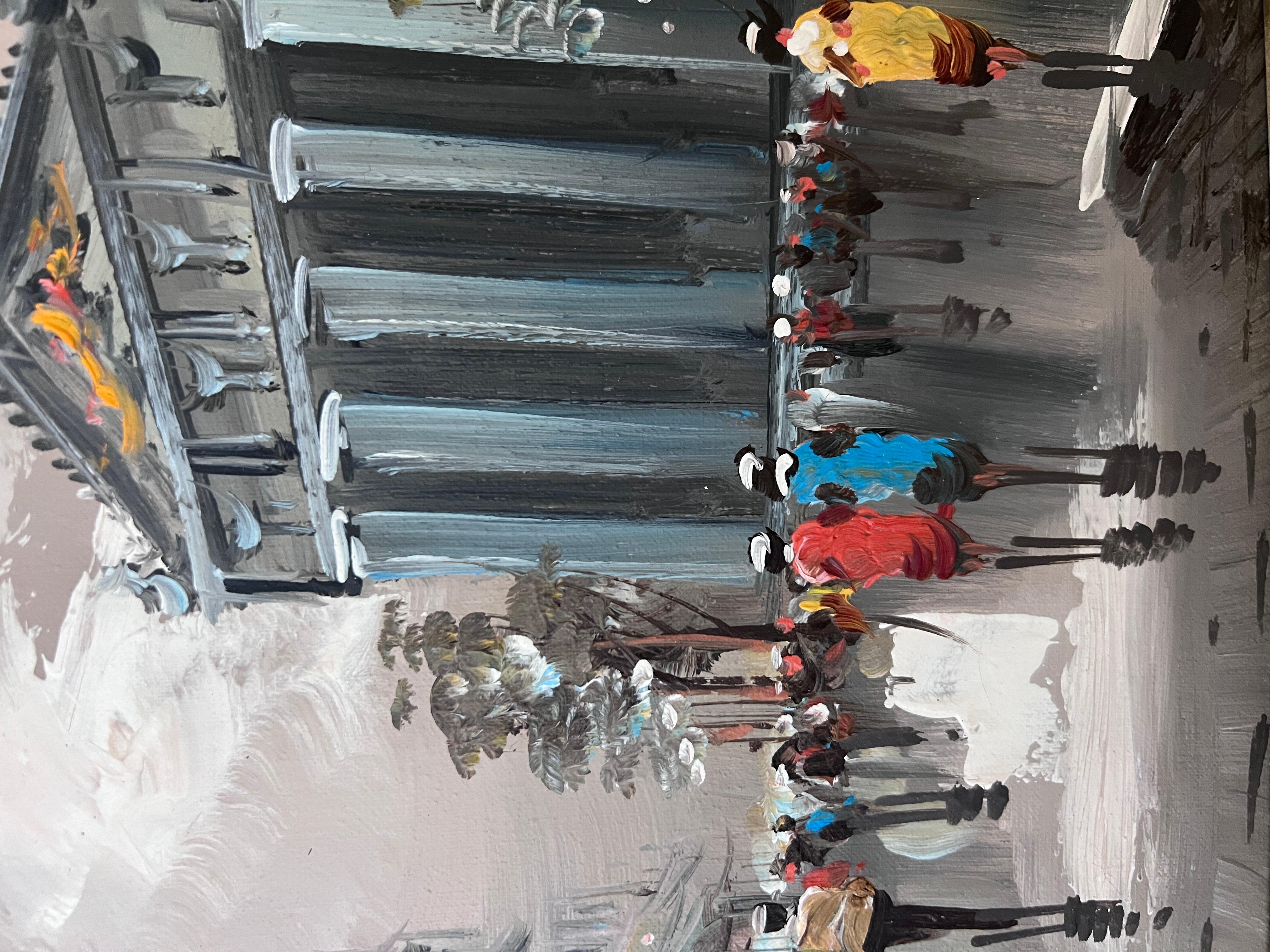 Pittura a olio su tela originale dell'artista Antonio De Vity (1901-1993) Parigi - Painting Impressionismo di Antonio De vity
