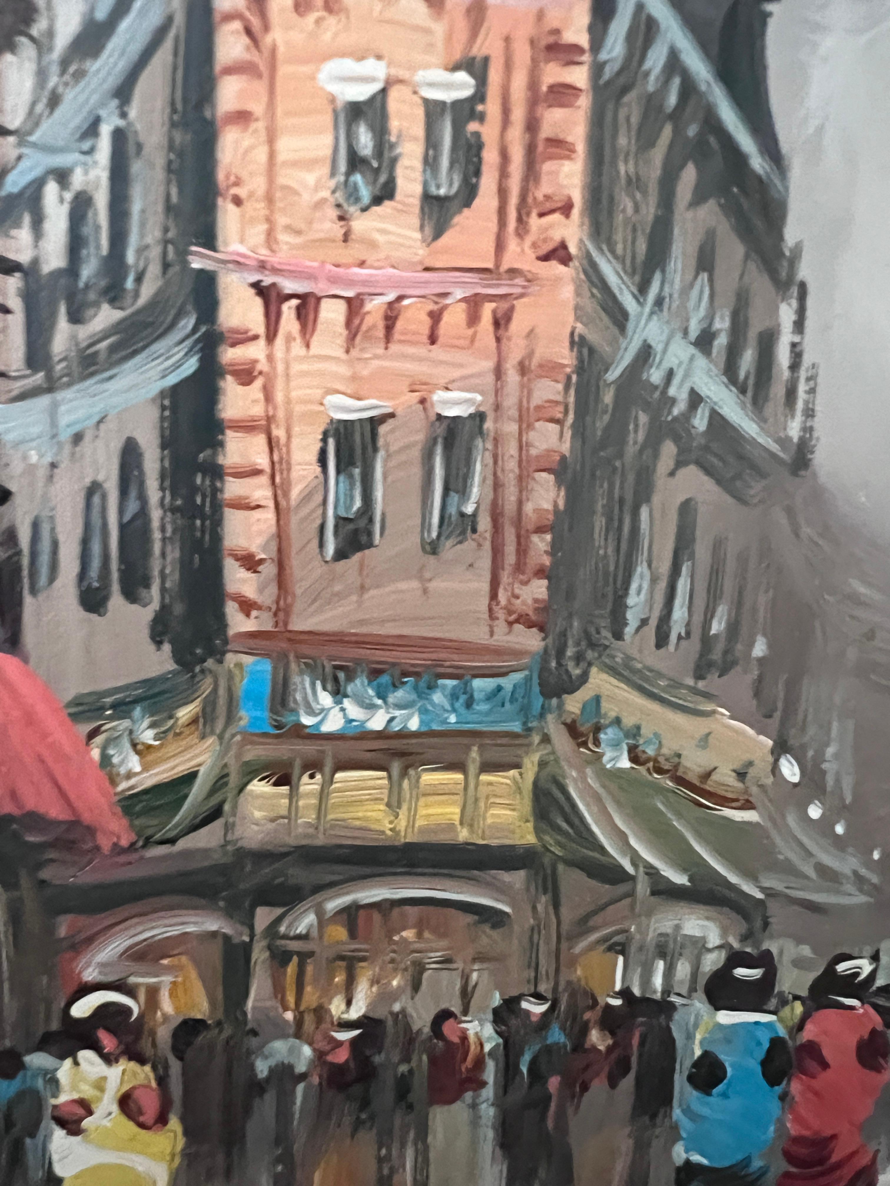 Original Oil Painting On Canvas Listed Artist Antonio De Vity (1901-1993) Paris For Sale 5