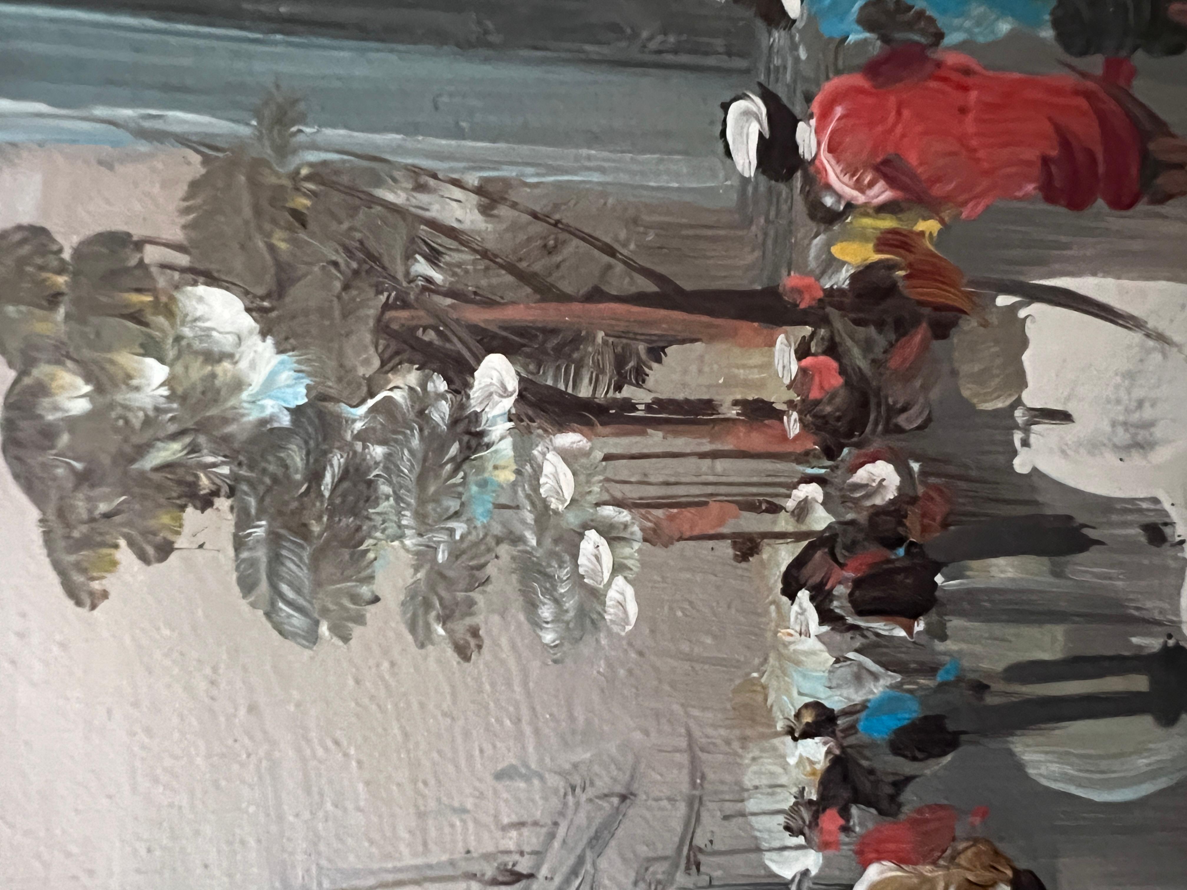 Pittura a olio su tela originale dell'artista Antonio De Vity (1901-1993) Parigi in vendita 4