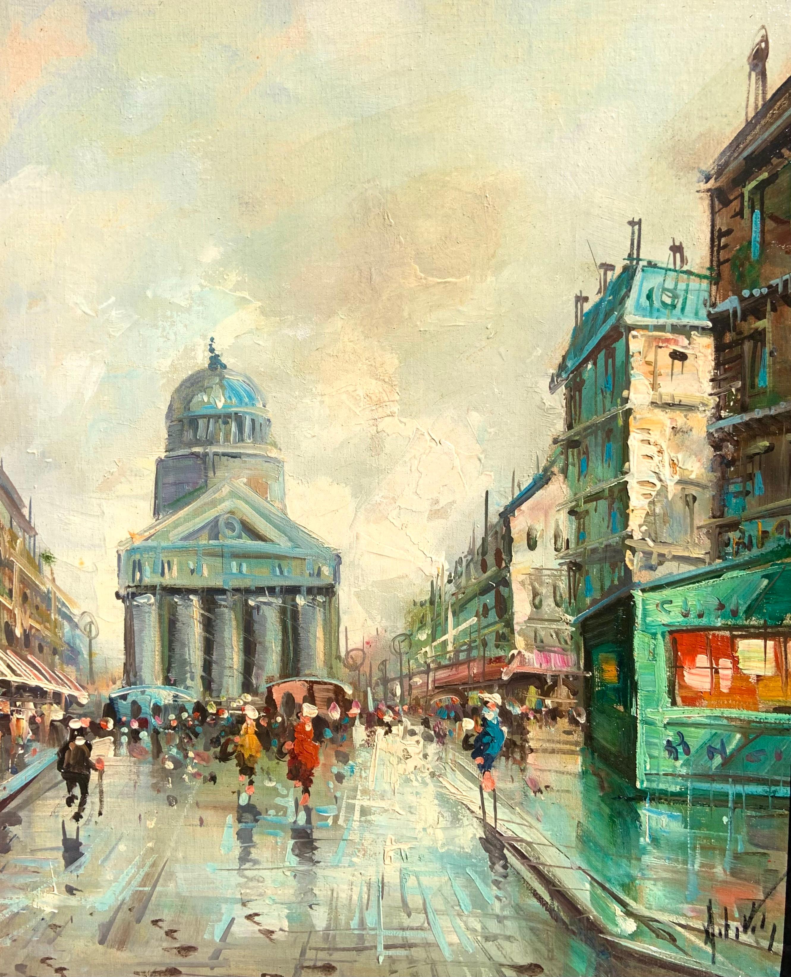 Landscape Painting de Antonio DeVity - "El Panteón, París"