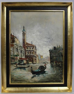 Antonio DeVity (Italian, 1901–1993) Venetian Canal Scene
