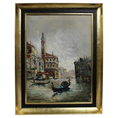 Antonio DeVity (Italian, 1901–1993) Venetian Canal Scene