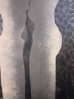 Antonio Diaz Cortes „Frühjahr/Herbst“ 2006 Signierter Originalgravur 28x20in