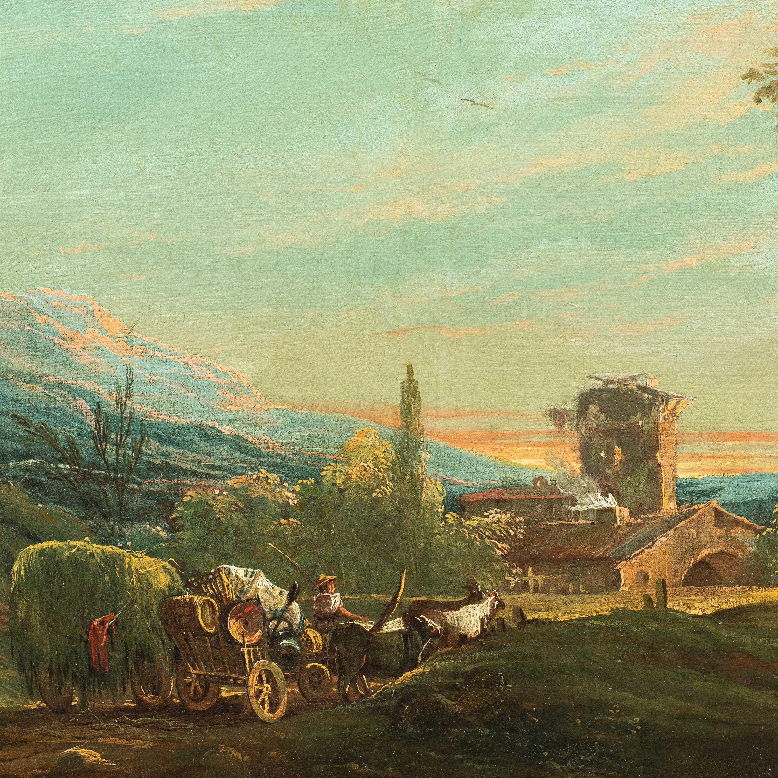 Antonio Diziani (Venediger Meister) – Landschaftsmalerei des 18. Jahrhunderts im Angebot 1