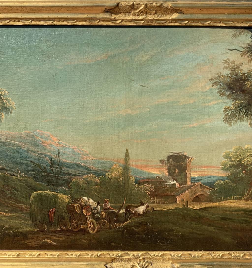 Antonio Diziani (maître vénitien) - Peinture de paysage du XVIIIe siècle Campagne en vente 4