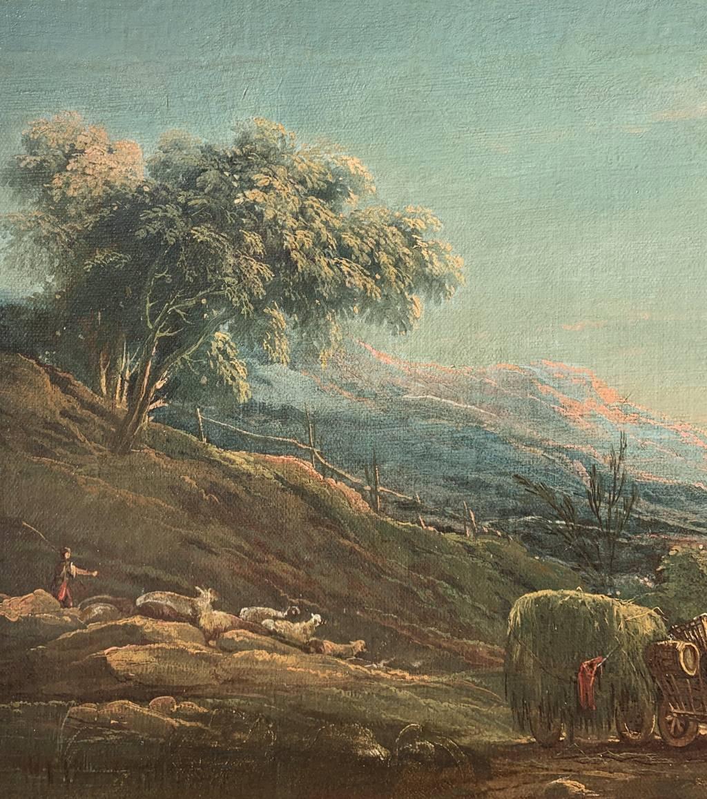 Antonio Diziani (maître vénitien) - Peinture de paysage du XVIIIe siècle Campagne en vente 5