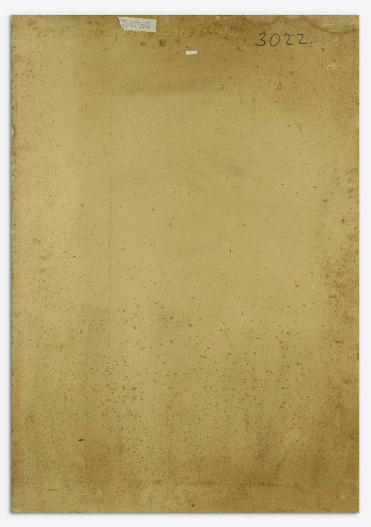 The Deposition - Peinture à l'huile sur toile d'Antonio Feltrinelli  - 1930s en vente 1