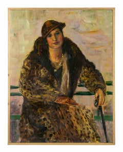 Figura femenina - Pintura al óleo de Antonio Feltrinelli - Años 30