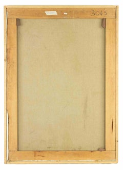 Lady with Fur - Painting by Antonio Feltrinelli - 1930s