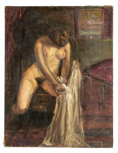 Nude - Painting by Antonio Feltrinelli - 1930s