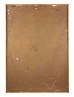 Portrait d'une femme  - Peinture à l'huile d'Antonio Feltrinelli - années 1930